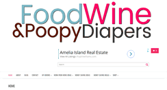 Desktop Screenshot of foodwineandpoopydiapers.com